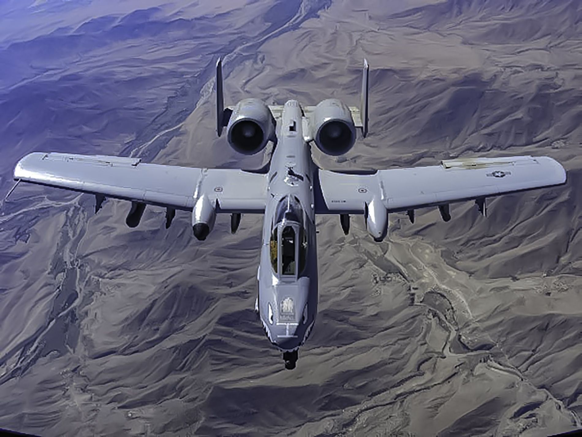 A-10 Warthog somewhere over a non disclosed area in a not so safe ...