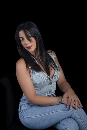 Denim on Black, Tilted