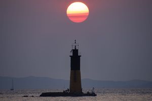 Sun Capped Lighthouse