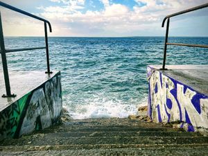 Graffiti Steps to the Sea