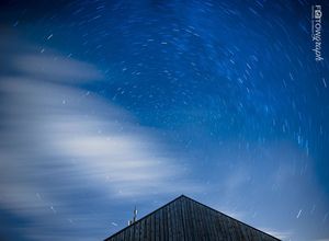 Star Trails over Cabin
