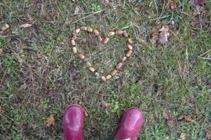 Acorn Heart – Red Boots Below