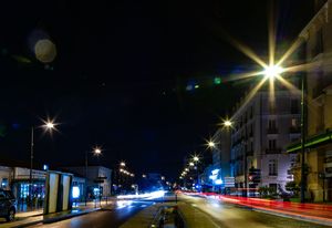 City at Night – Light Trails