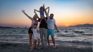 Sunset Family Cheer