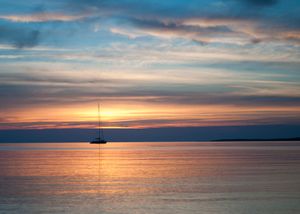Sailboat by the Shore – Summer Light