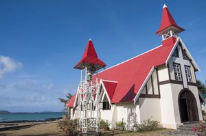 Seaside Church – Clock Tower and Sea