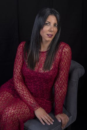 Red Lace on Grey Chair