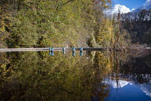 Still Mirror at the Weir