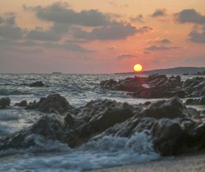 Sunset Through the Rocks