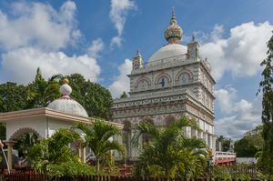 Temple under Tropical Sky